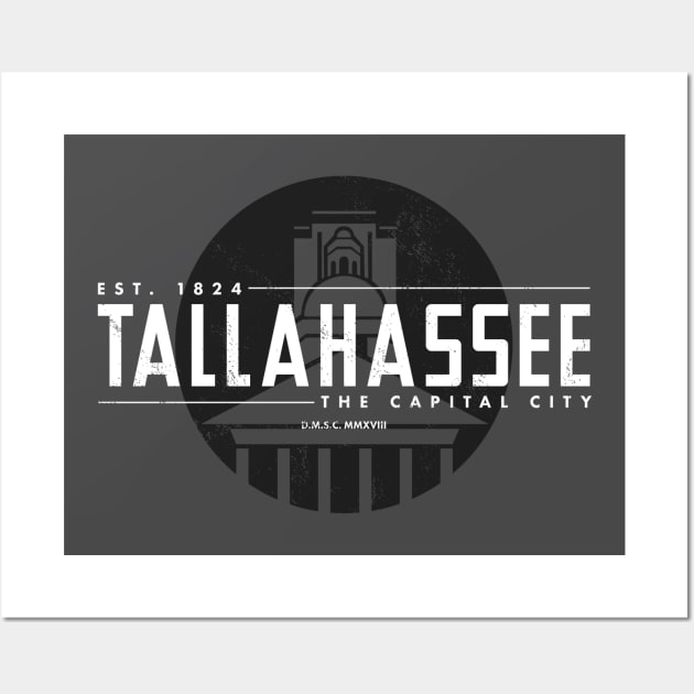 Tallahassee, Florida - Capitol Building Wall Art by deadmansupplyco